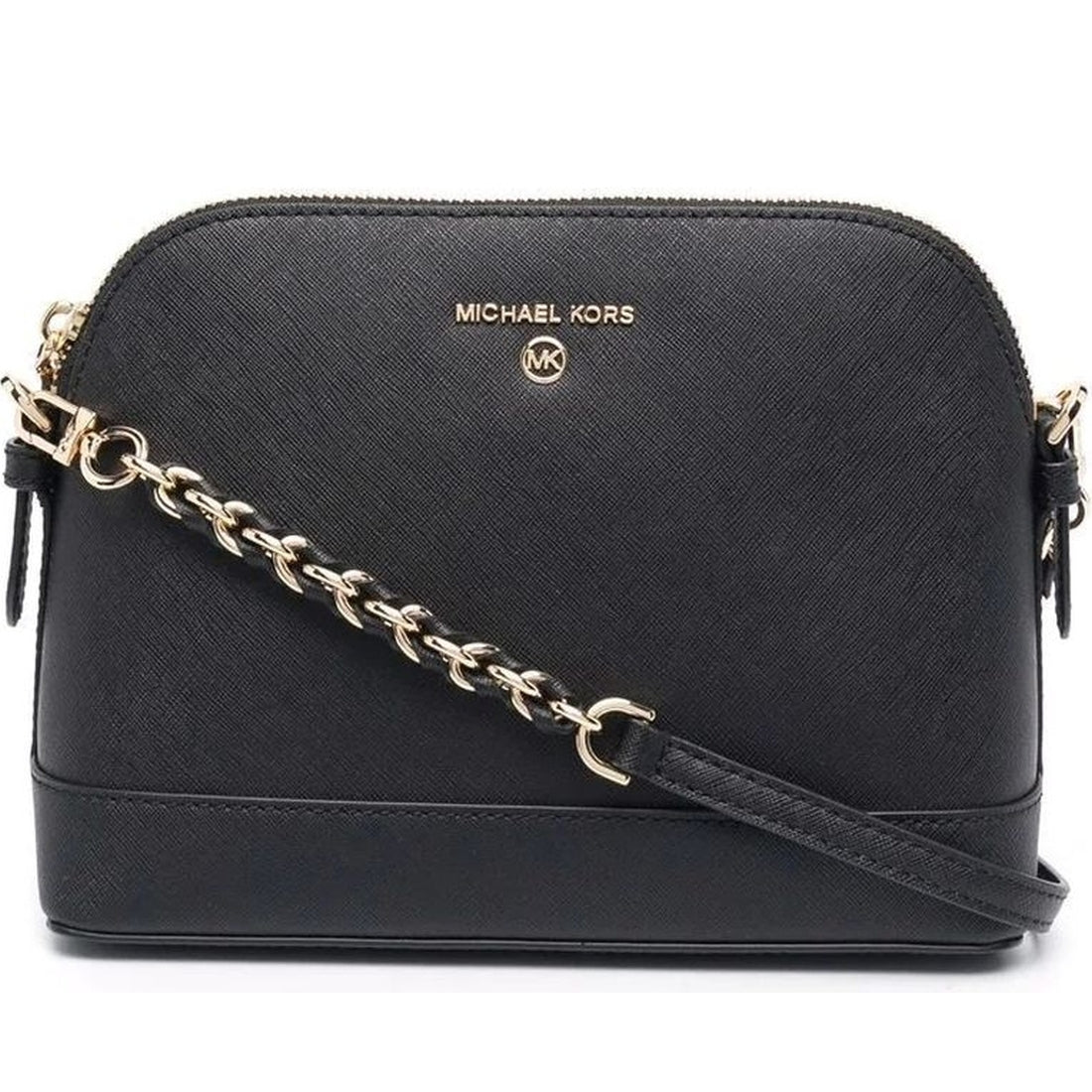 Michael Kors womens black lg dome crossbody | Vilbury London