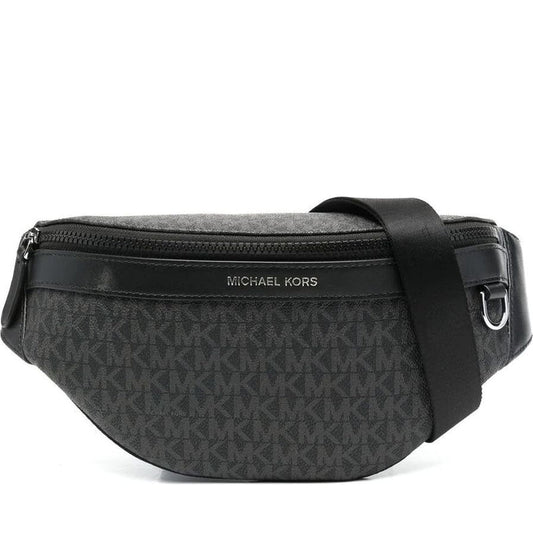 Michael Kors mens black sm hip bag | Vilbury London