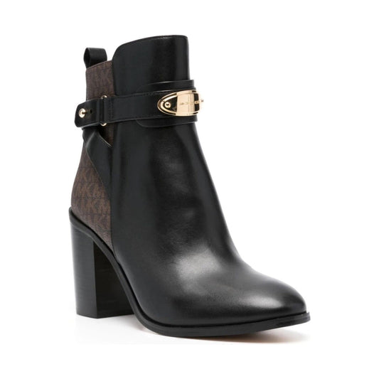 Michael Kors womens blk, brown darcy flat bootie | Vilbury London