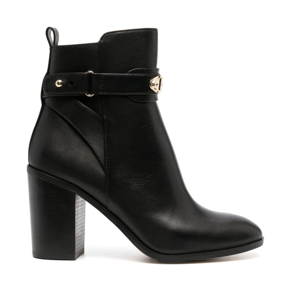 Michael Kors womens black darcy heeled bootie | Vilbury London