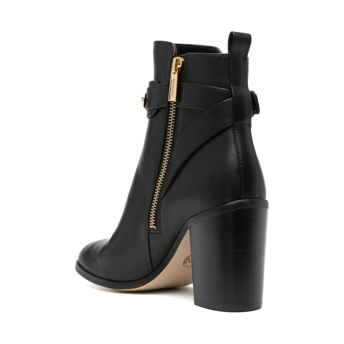 Michael Kors womens black darcy heeled bootie | Vilbury London