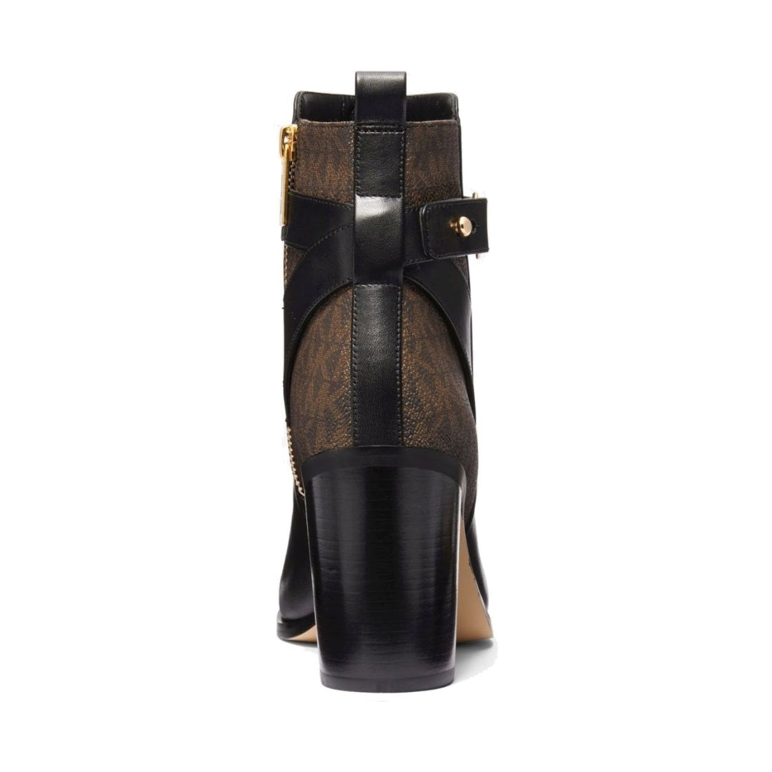 Michael Kors womens blk, brown darcy heeled bootie | Vilbury London