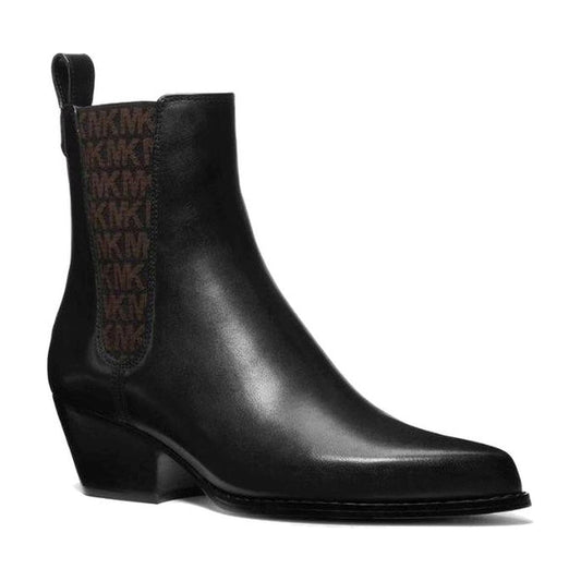 Michael Kors womens blk, brown kinlee bootie | Vilbury London