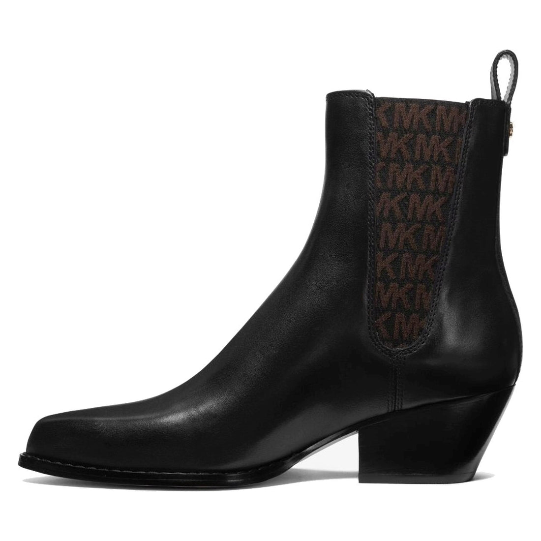 Michael Kors womens blk, brown kinlee bootie | Vilbury London