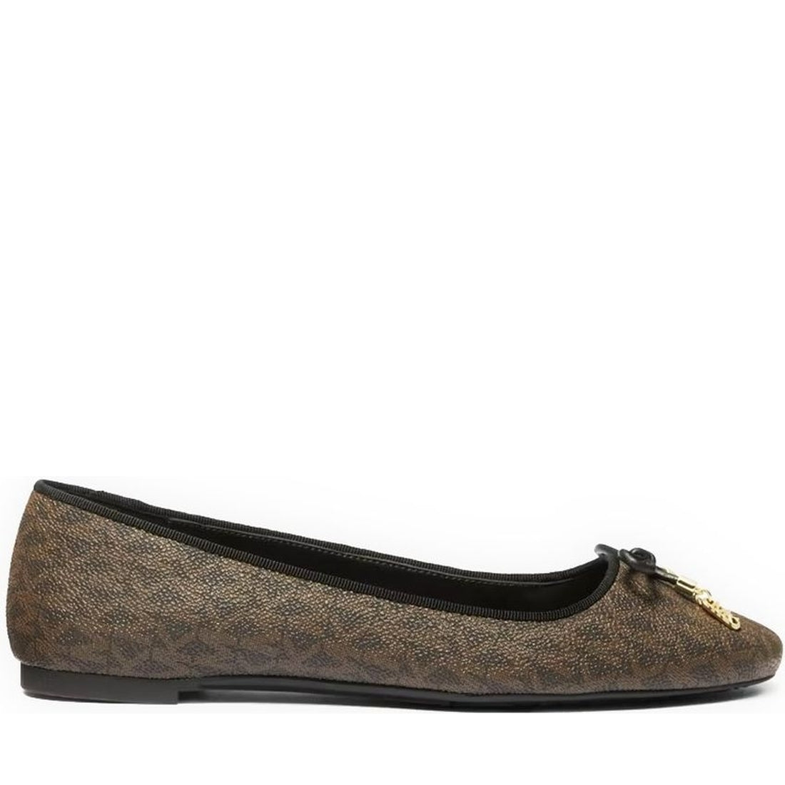 Michael Kors womens brown nori flat | Vilbury London