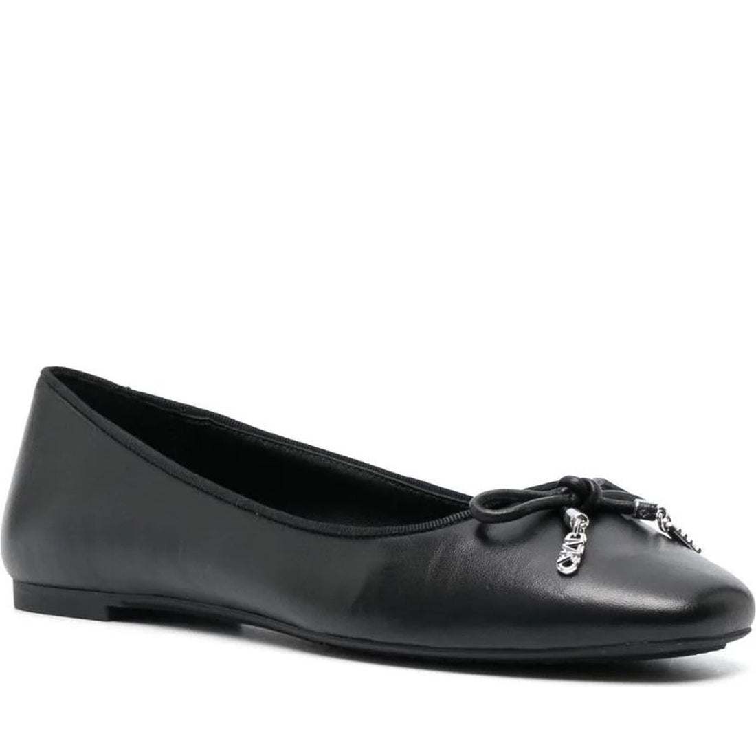 Michael Kors womens black nori flat | Vilbury London