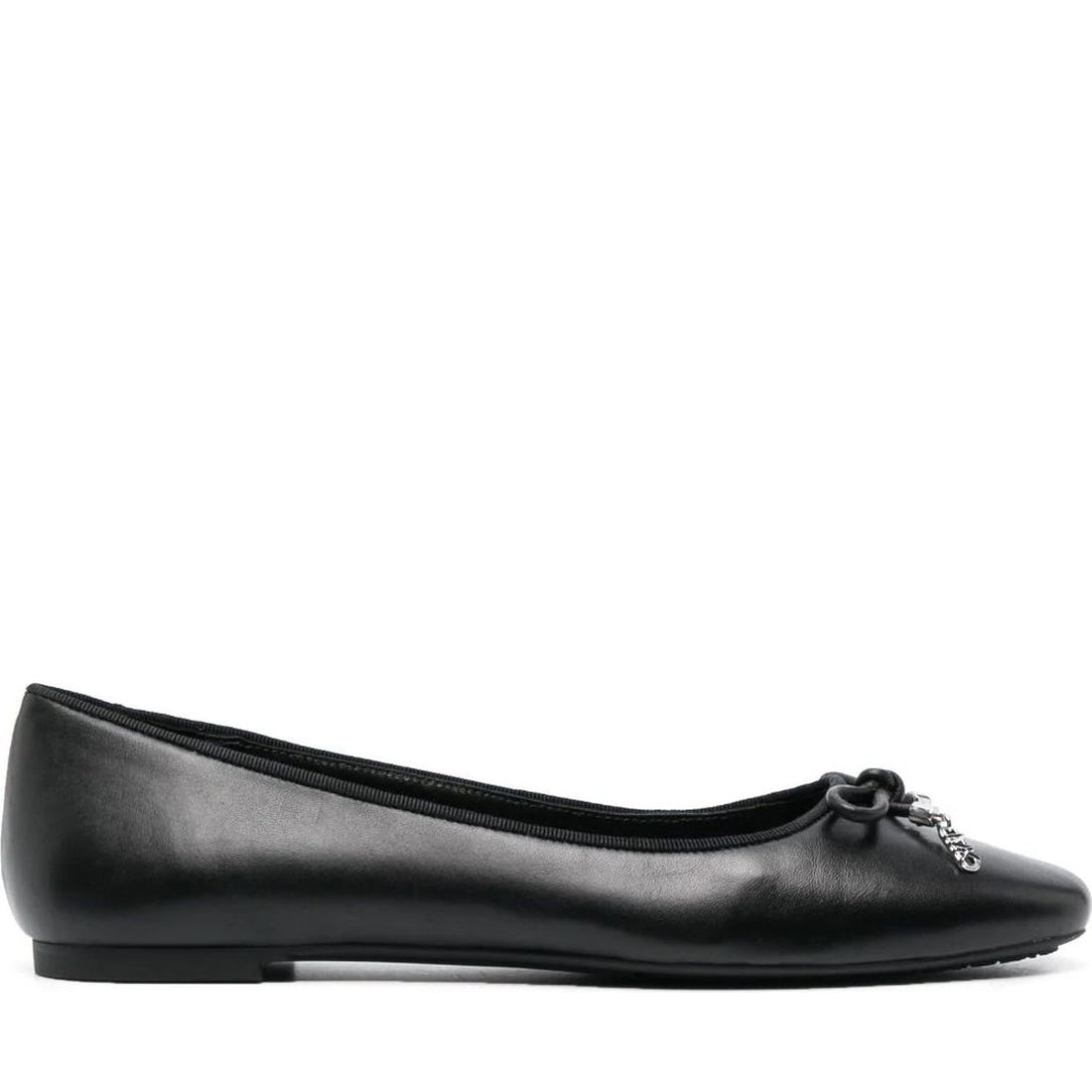 Michael Kors womens black nori flat | Vilbury London