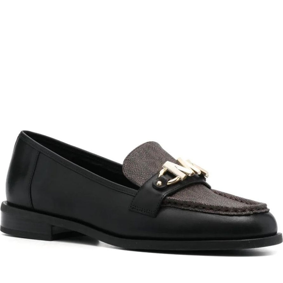 Michael Kors womens black tiegan loafer | Vilbury London