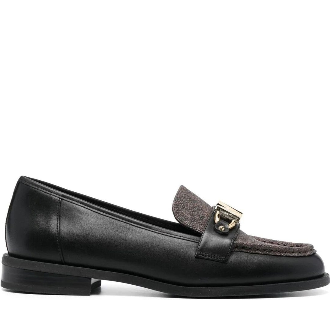 Michael Kors womens black tiegan loafer | Vilbury London