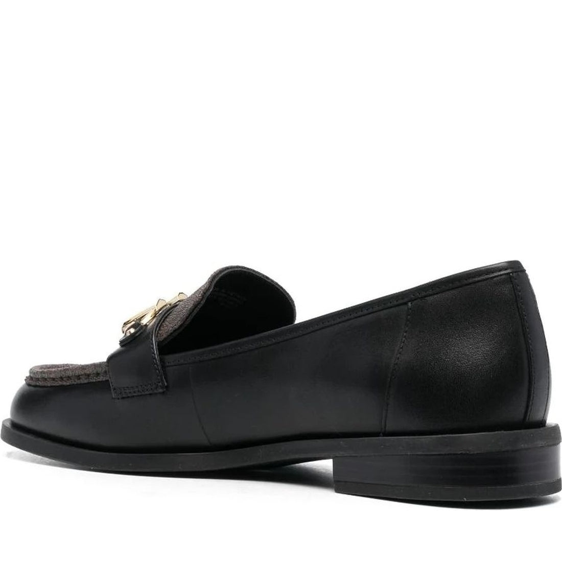 Michael Kors womens black tiegan loafer | Vilbury London