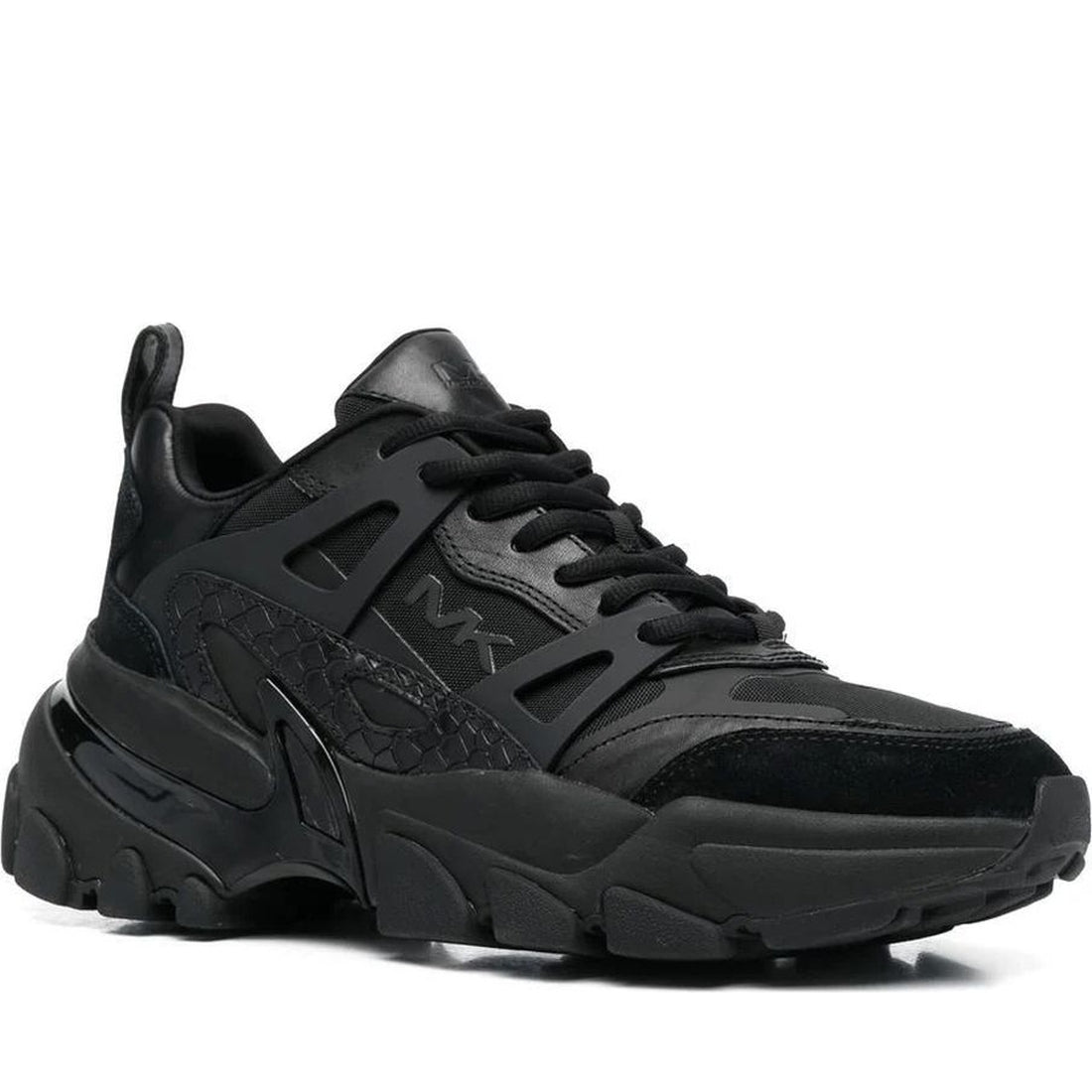 Michael Kors mens black nick trainer | Vilbury London