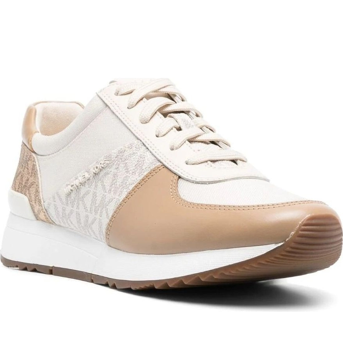 Michael Kors womens vanilla mlti allie trainer | Vilbury London