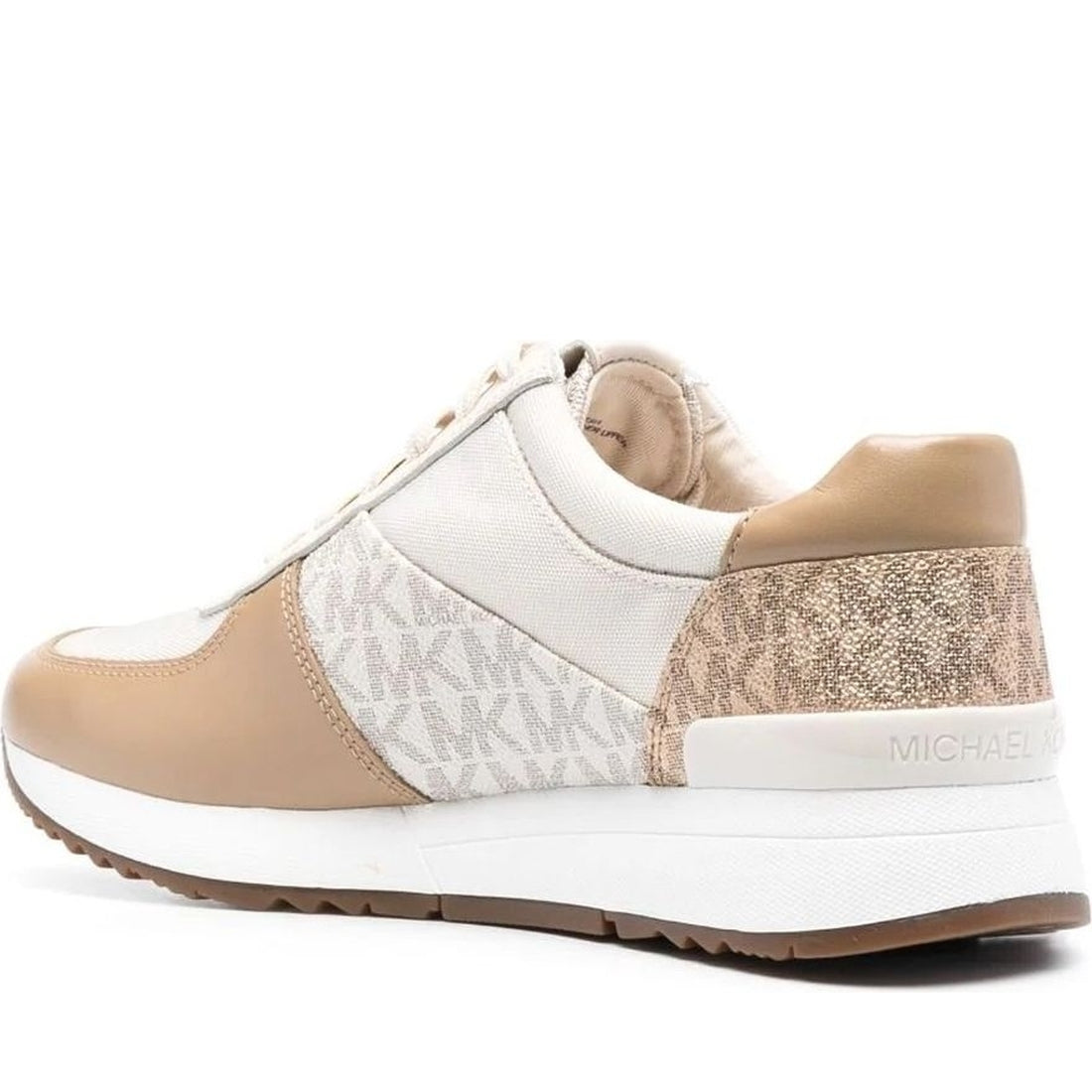 Michael Kors womens vanilla mlti allie trainer | Vilbury London