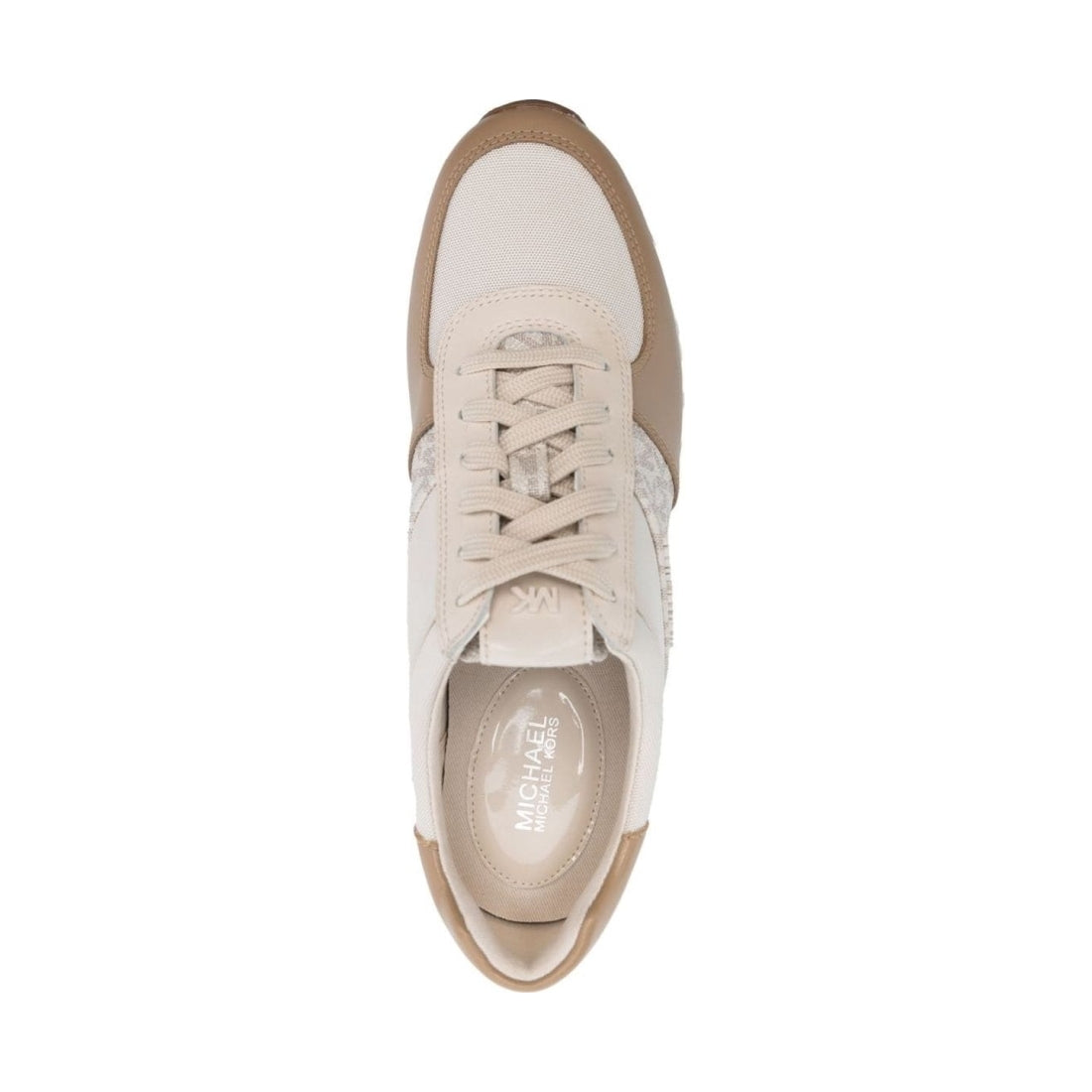 Michael Kors womens vanilla mlti allie trainer | Vilbury London