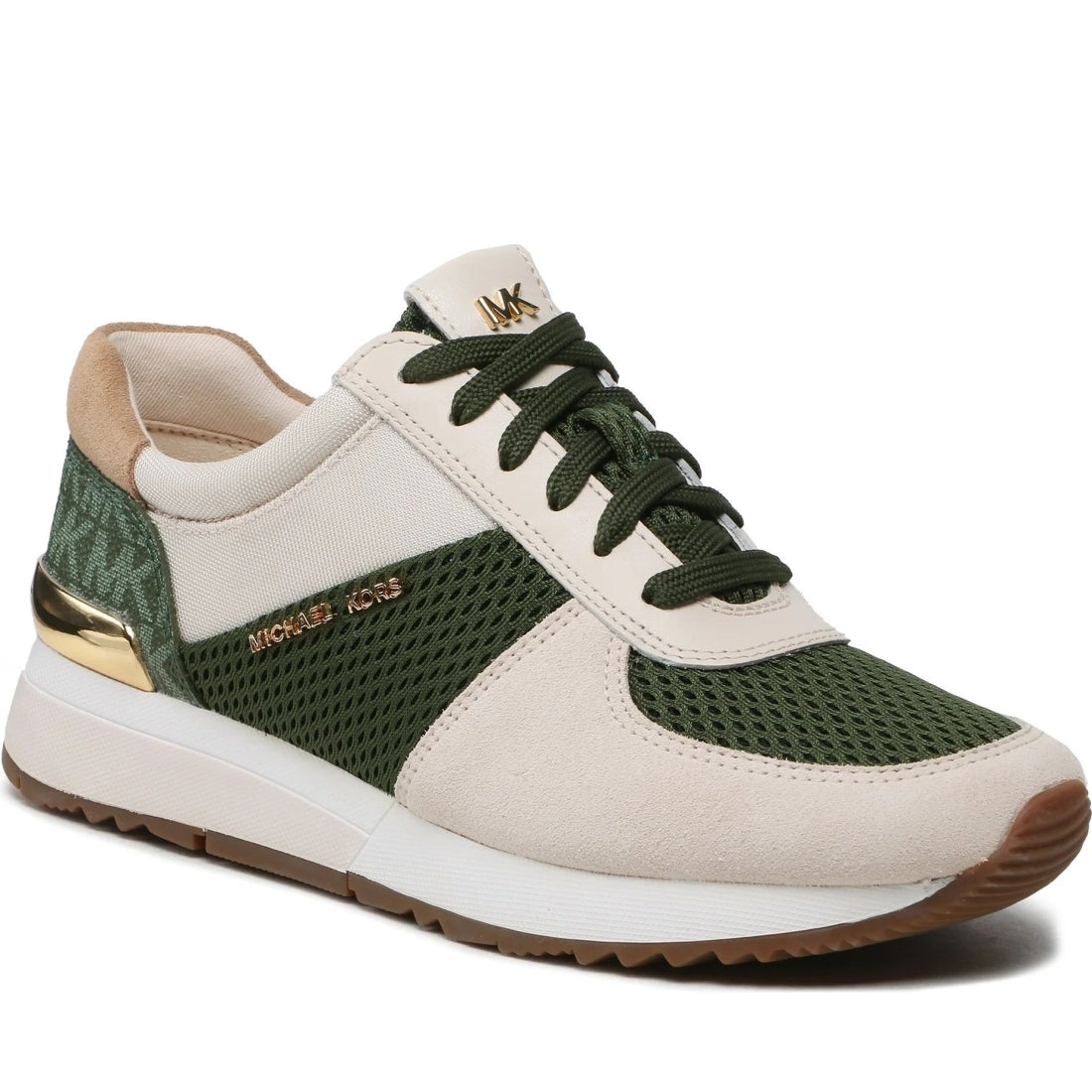 Michael Kors womens amzn grn mlt allie trainer | Vilbury London