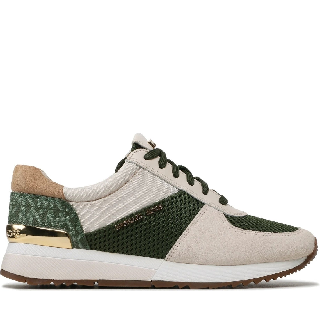 Michael Kors womens amzn grn mlt allie trainer | Vilbury London