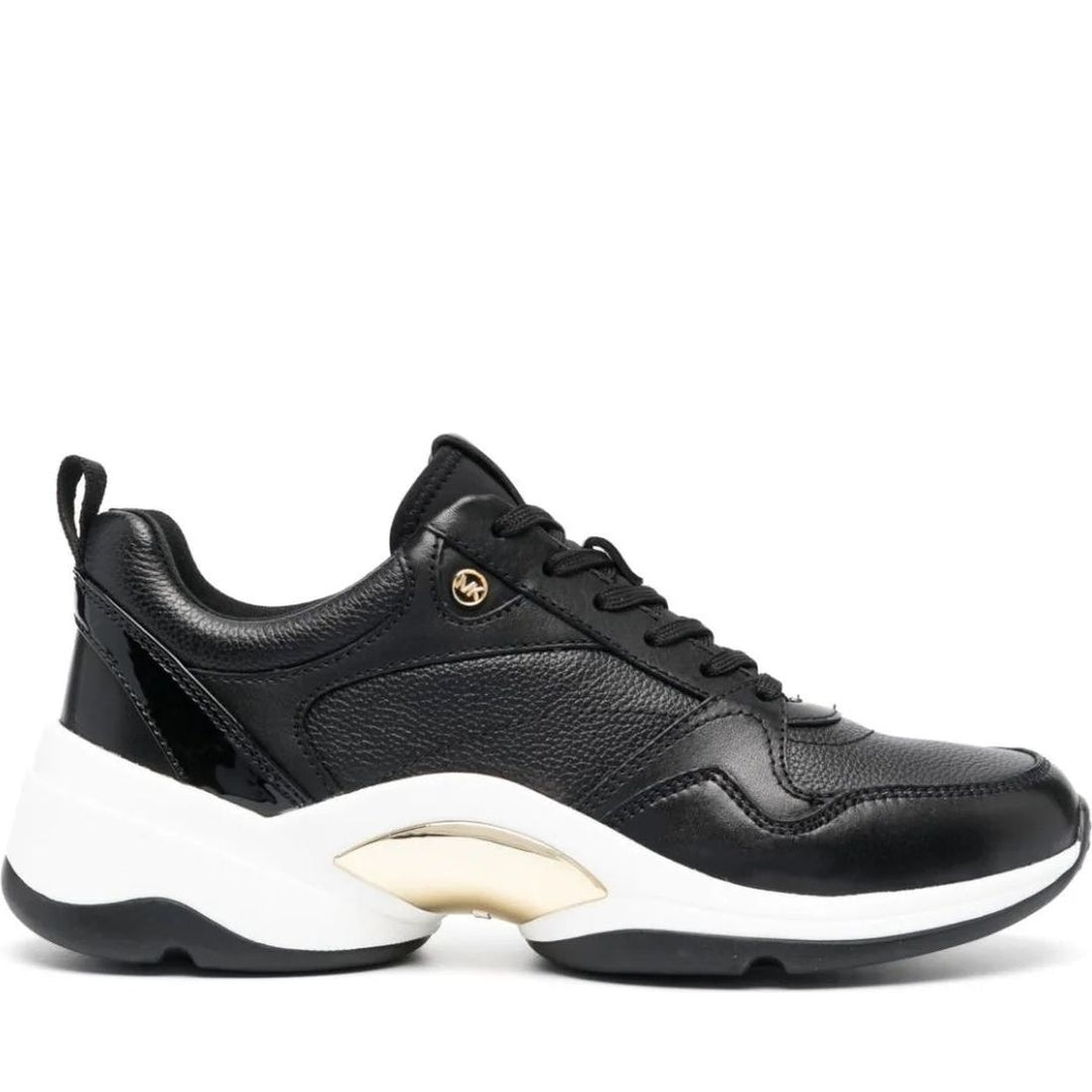 Michael Kors womens black orion trainer | Vilbury London