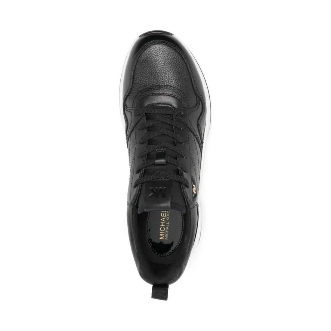 Michael Kors womens black orion trainer | Vilbury London