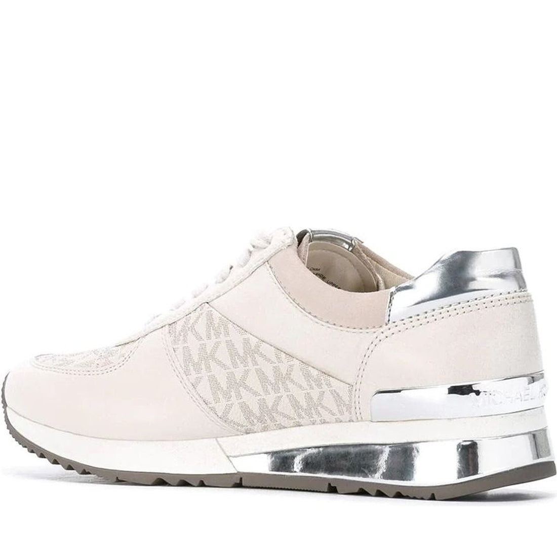 Michael Kors womens vanilla allie wrap trainer | Vilbury London