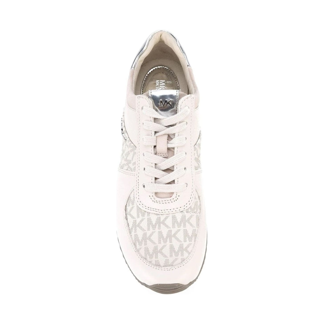 Michael Kors womens vanilla allie wrap trainer | Vilbury London