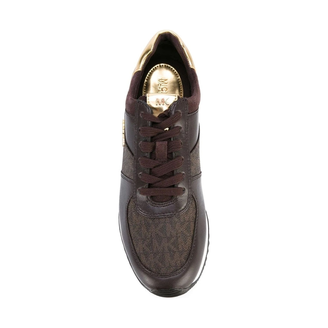 Michael Kors womens brown allie wrap trainer | Vilbury London