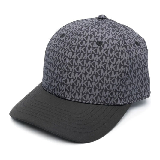 Michael Kors mens black mk sig poly sport hat | Vilbury London