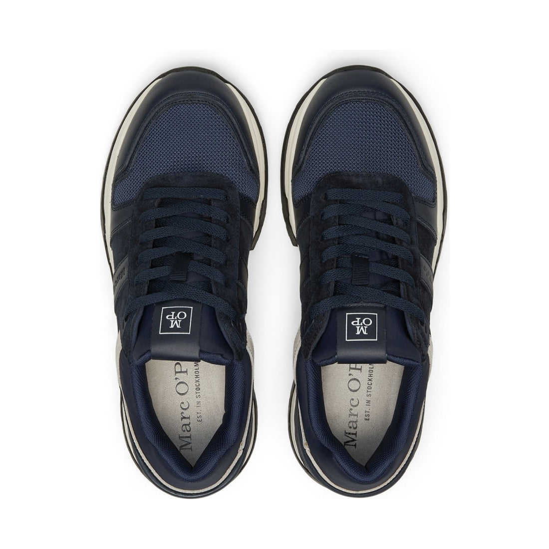 Marc O'Polo mens navy mod. peter 8a shoes | Vilbury London