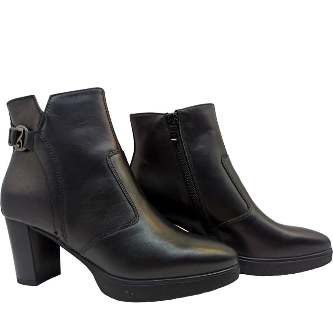 NeroGiardini womens black guanto booties | Vilbury London