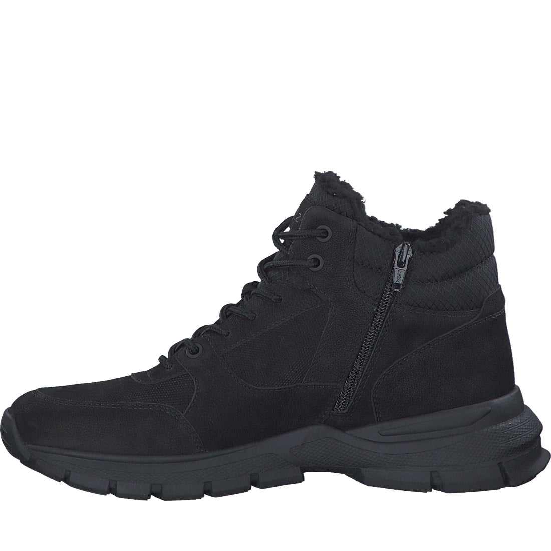 s.Oliver mens black casual closed booties | Vilbury London