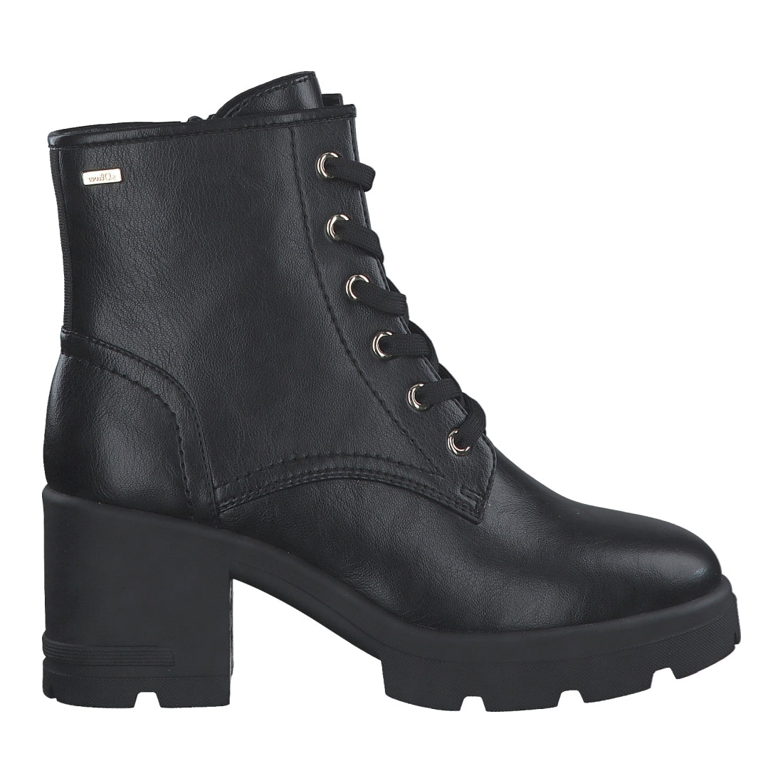 s.Oliver womens black casual closed booties | Vilbury London