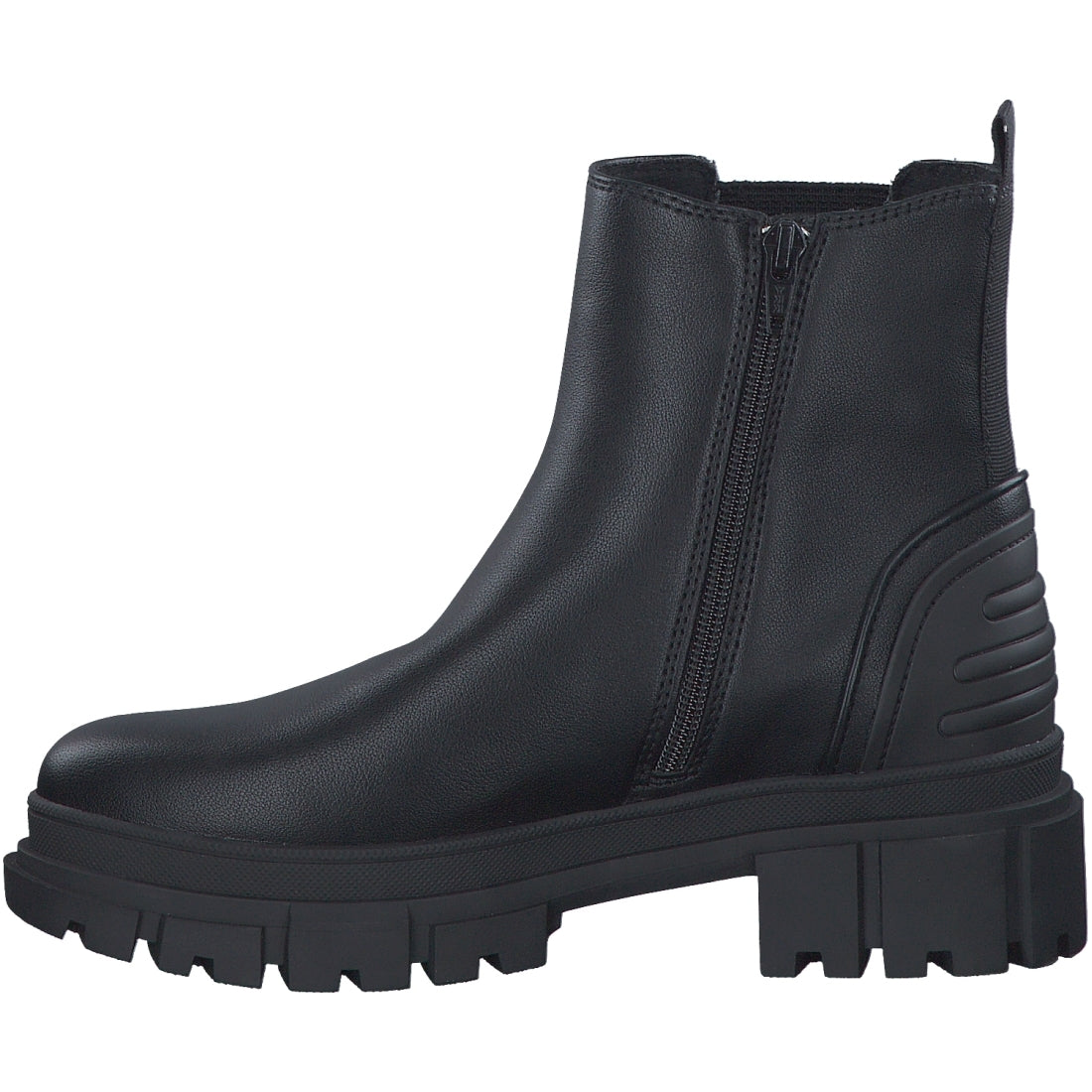 s.Oliver womens black casual closed booties | Vilbury London