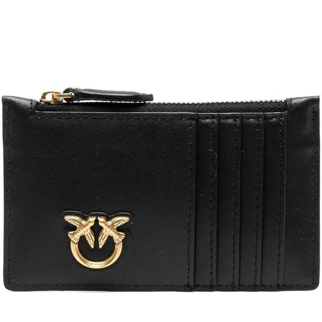 PINKO womens black airone cardholder | Vilbury London