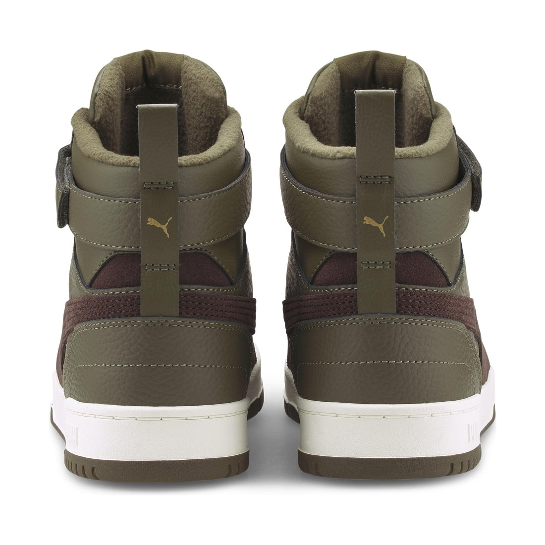 Puma mens olive chocolate gold rbd game wtr booties | Vilbury London