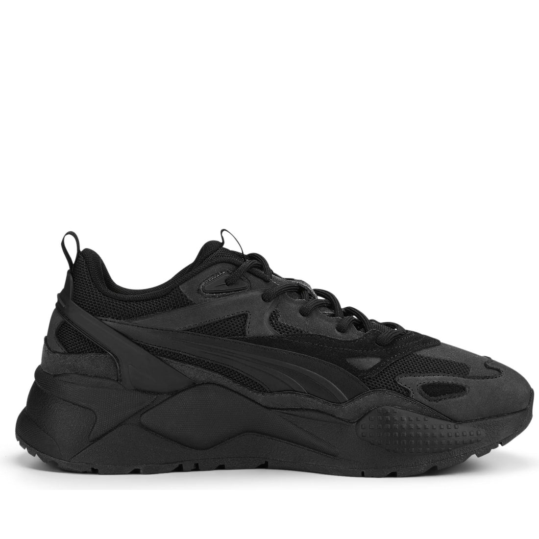 Puma mens black strong gray rs-x efekt prm leisure trainers | Vilbury London