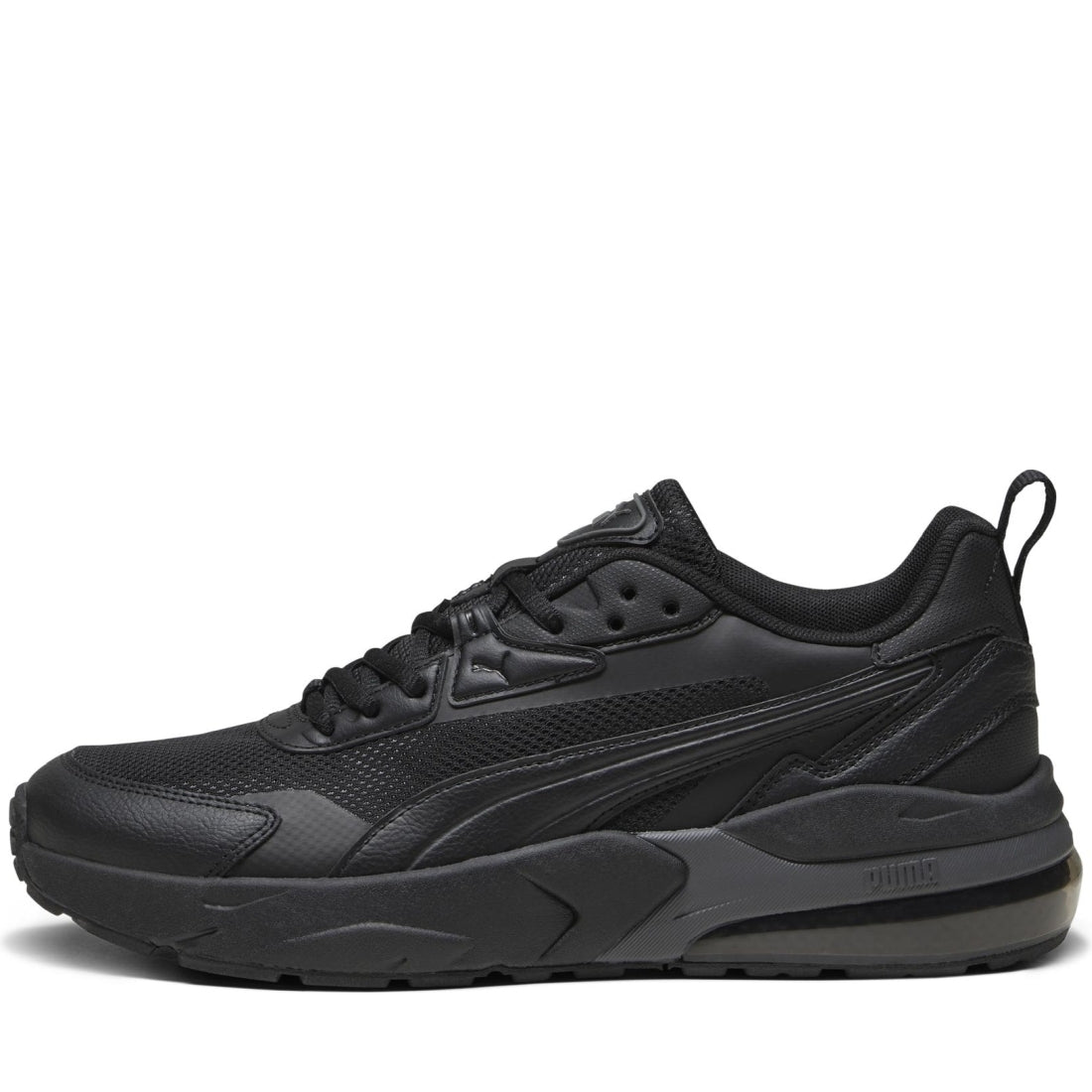 Puma mens black vis2k leisure trainers | Vilbury London