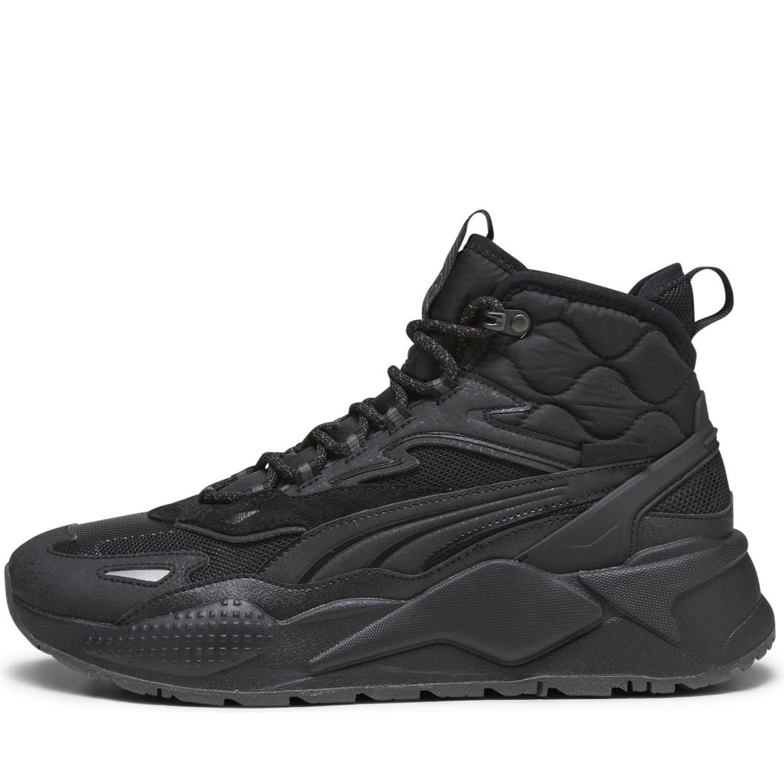 Puma mens black shadow gray rs-x hi booties | Vilbury London