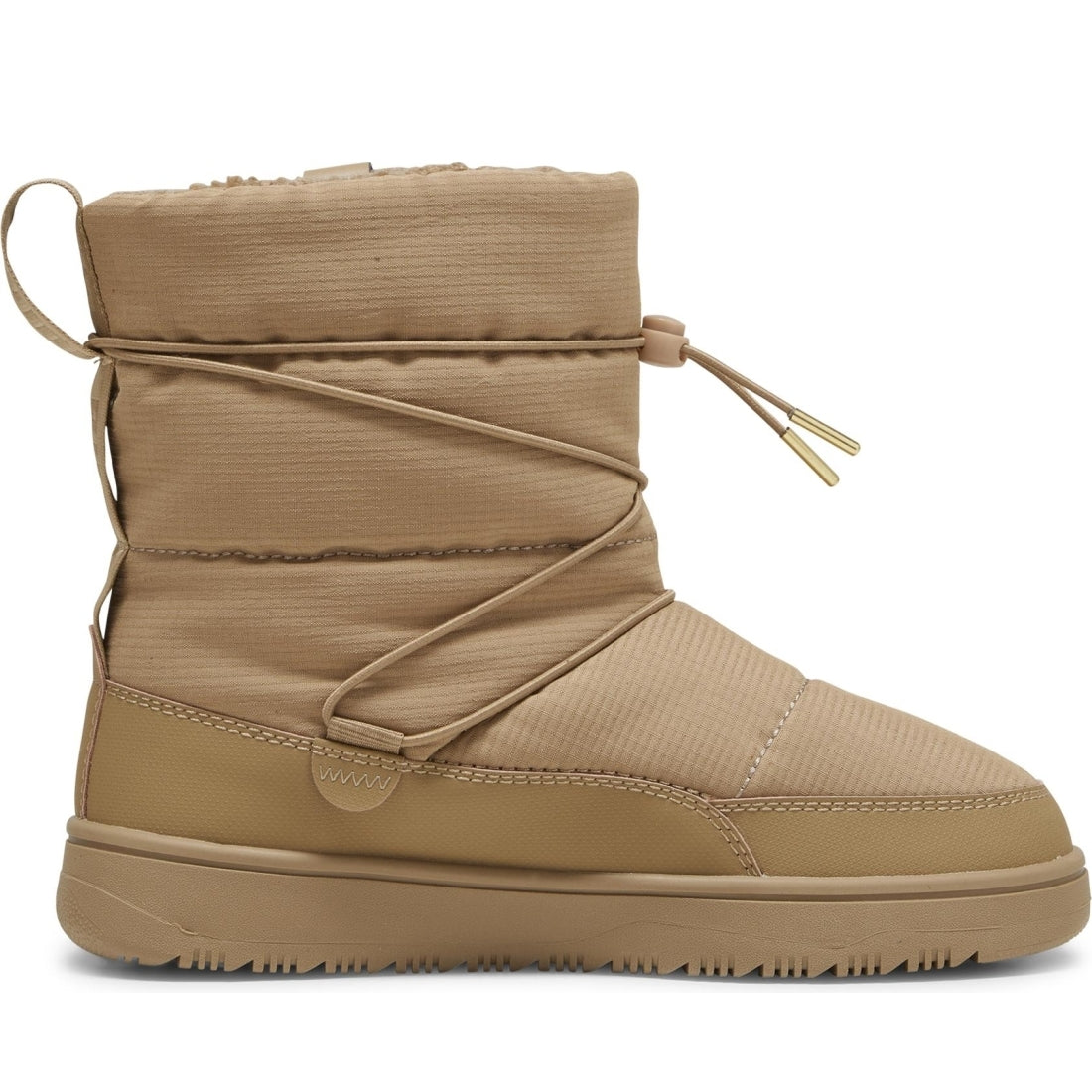 Puma womens toasted chocolate snowbae booties | Vilbury London