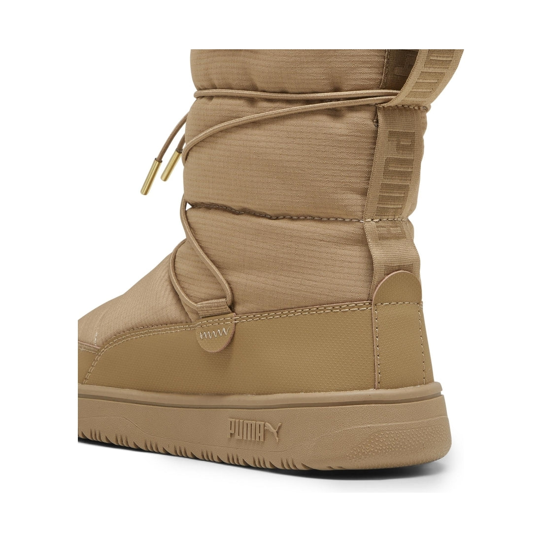 Puma womens toasted chocolate snowbae booties | Vilbury London