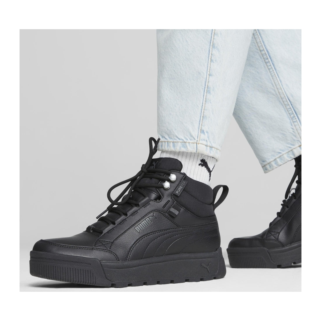 Puma mens black shadow gray tarrenz sb iii puretex booties | Vilbury London