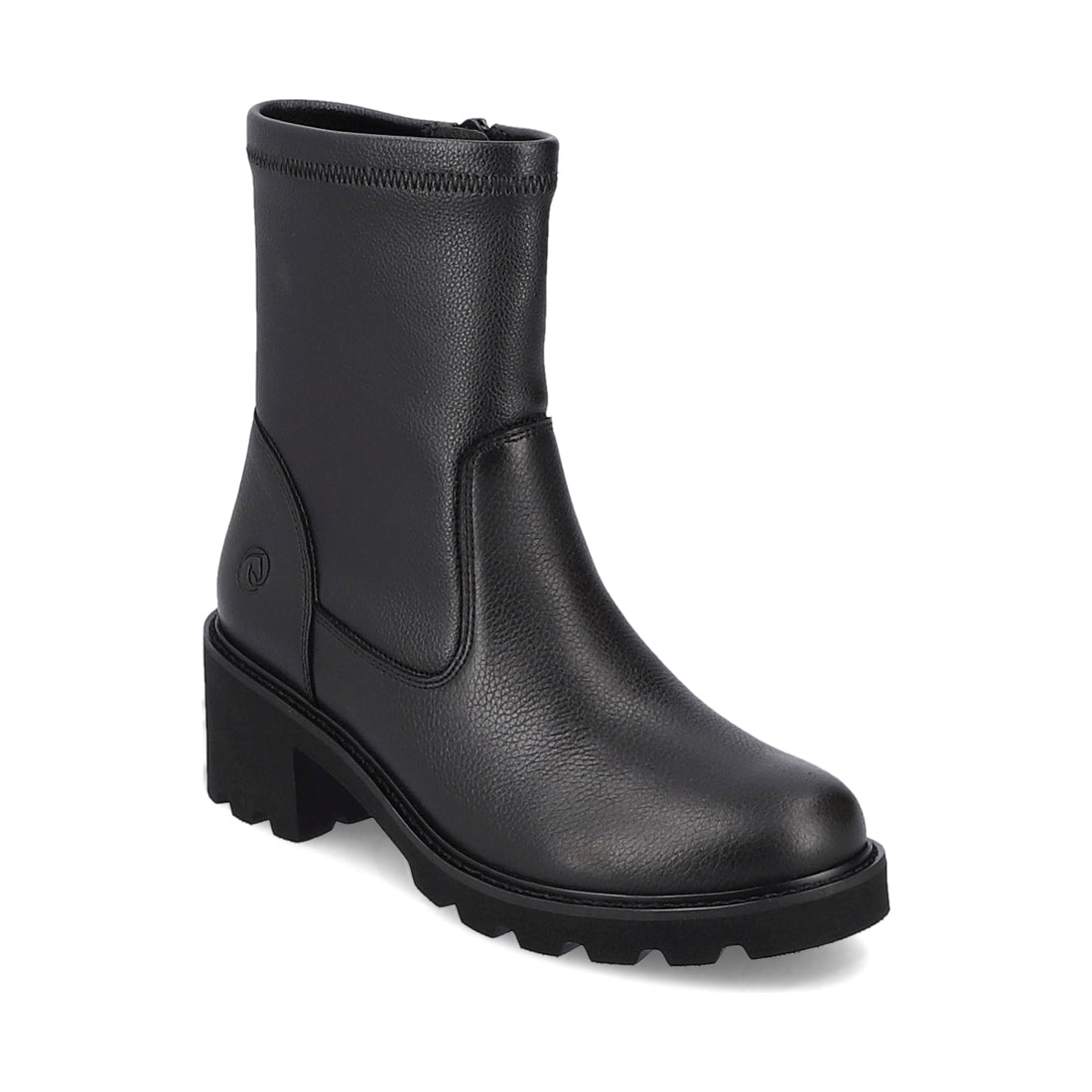 Remonte womens black casual closed booties | Vilbury London