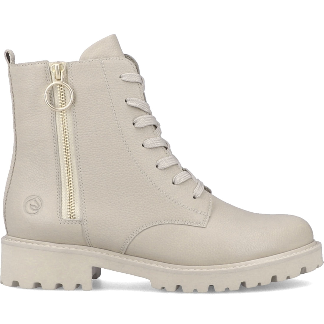 Remonte womens beige casual closed booties | Vilbury London