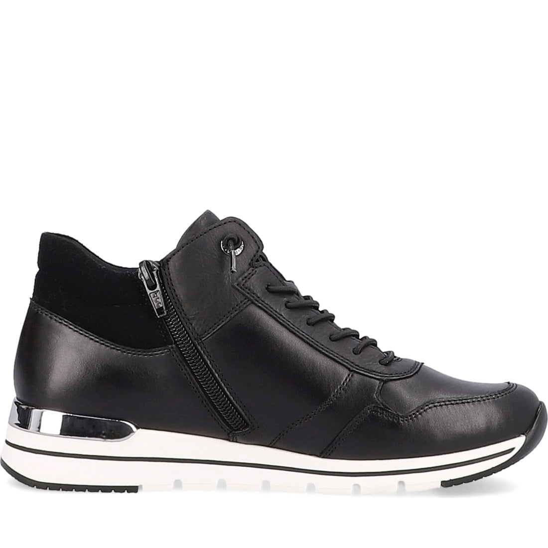 Remonte womens black casual closed sport shoe | Vilbury London