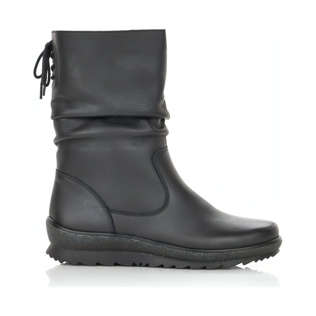 Remonte womens black casual closed booties | Vilbury London