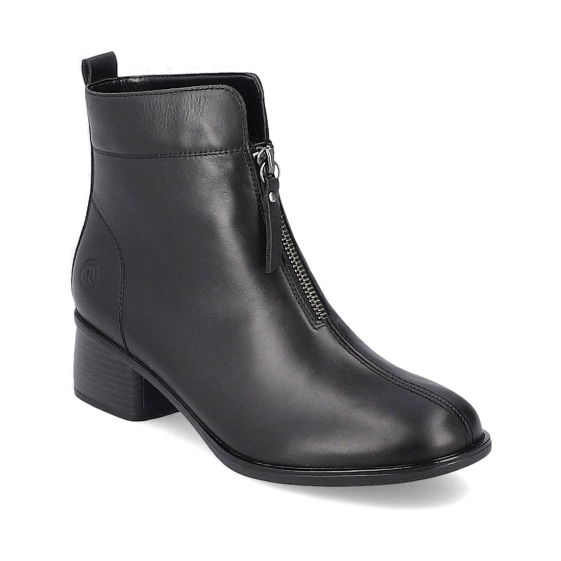 Remonte womens black casual closed booties | Vilbury London