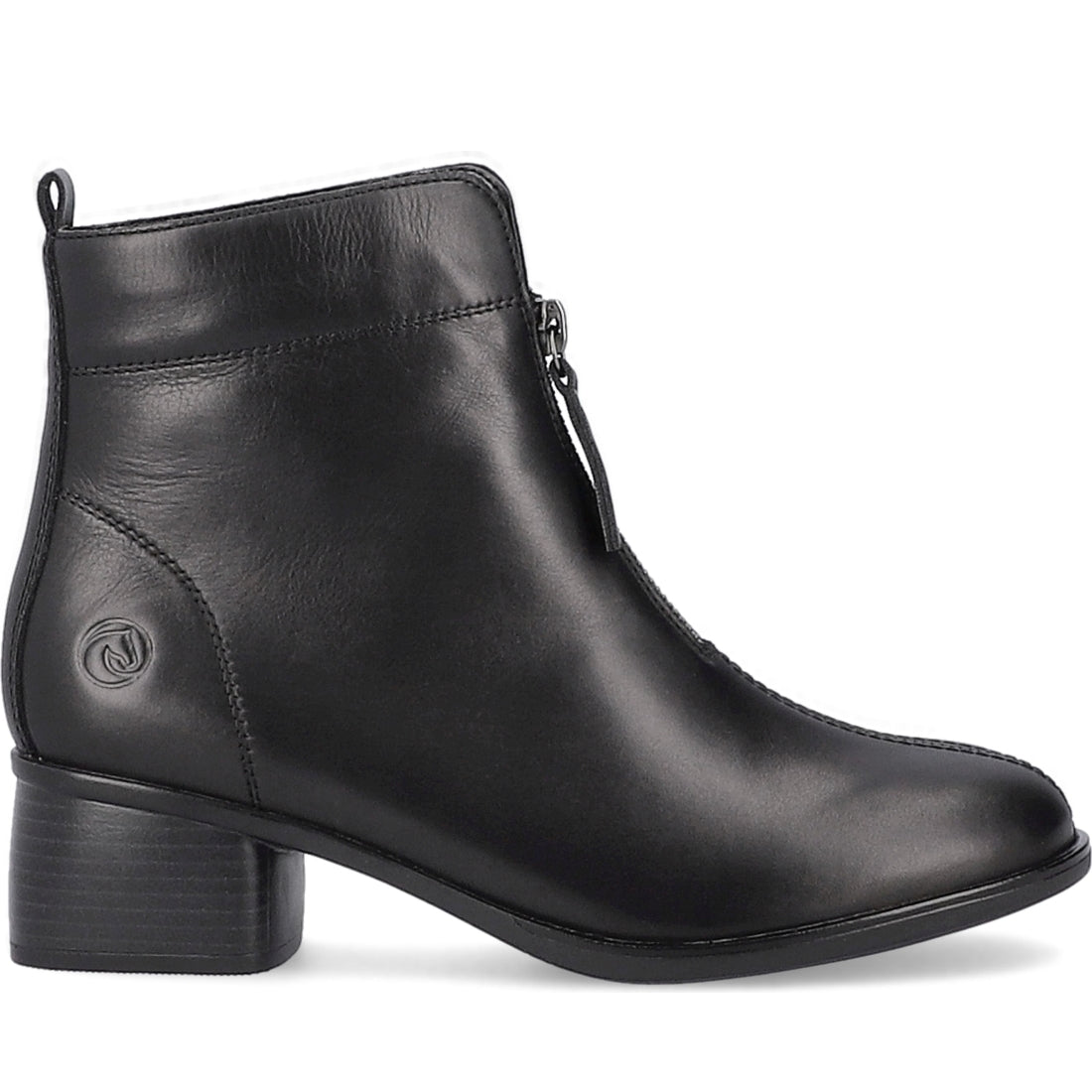 Remonte womens black casual closed booties | Vilbury London