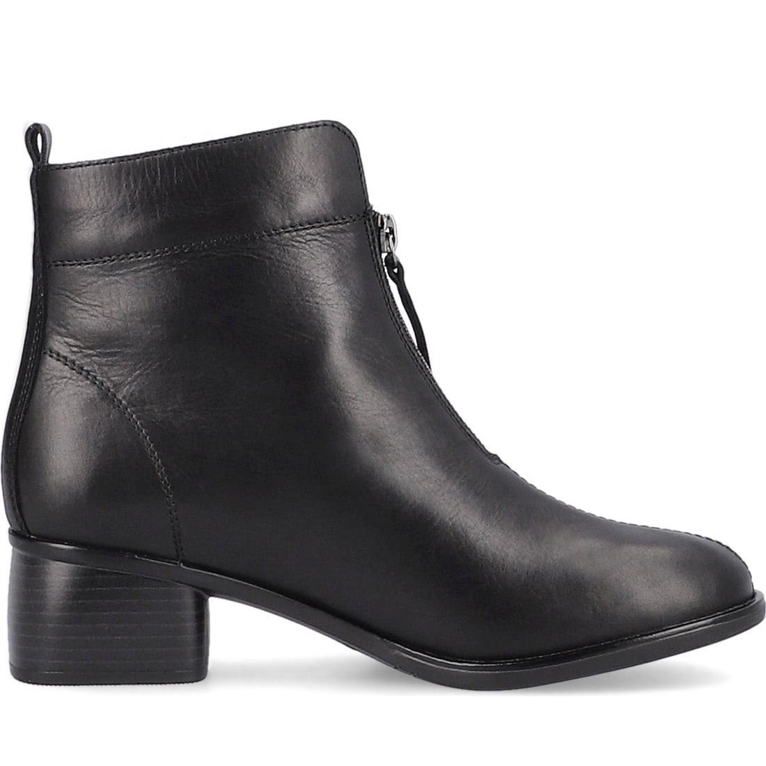 Remonte womens black casual closed booties | Vilbury London