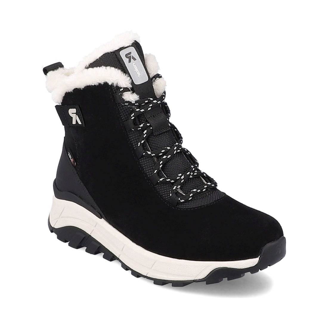 Rieker womens black casual closed booties | Vilbury London