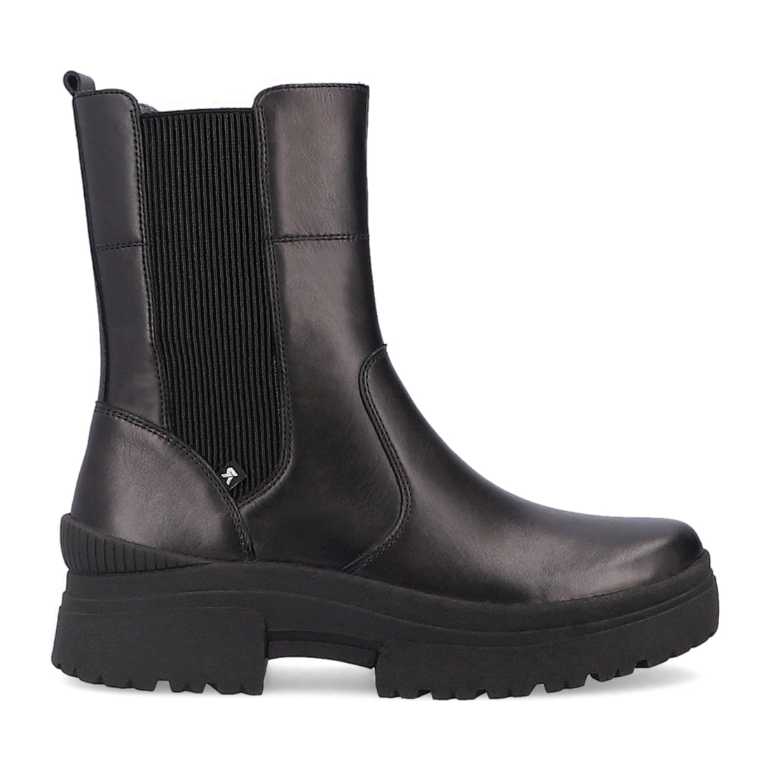 Rieker womens black casual closed booties | Vilbury London