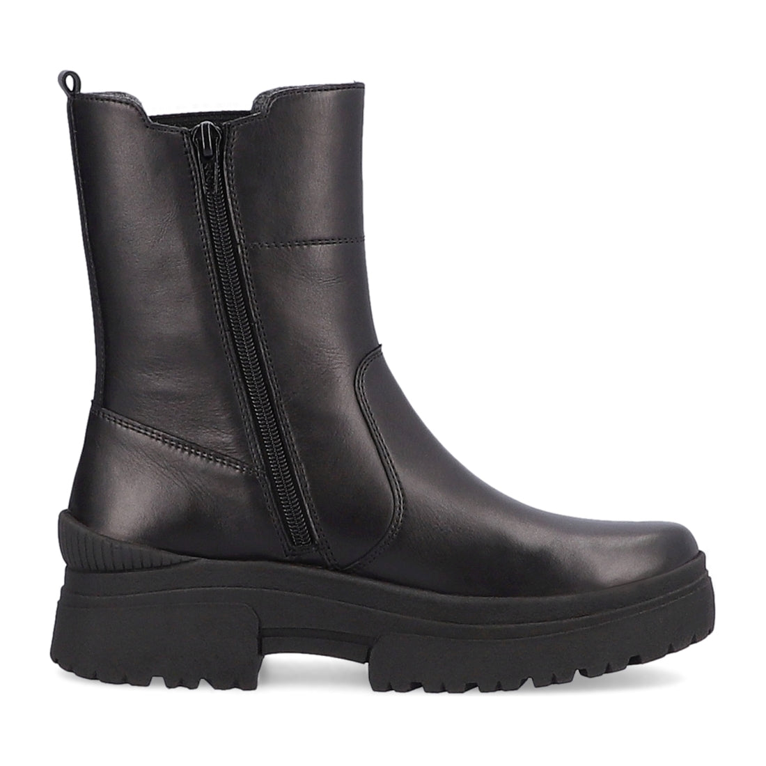 Rieker womens black casual closed booties | Vilbury London