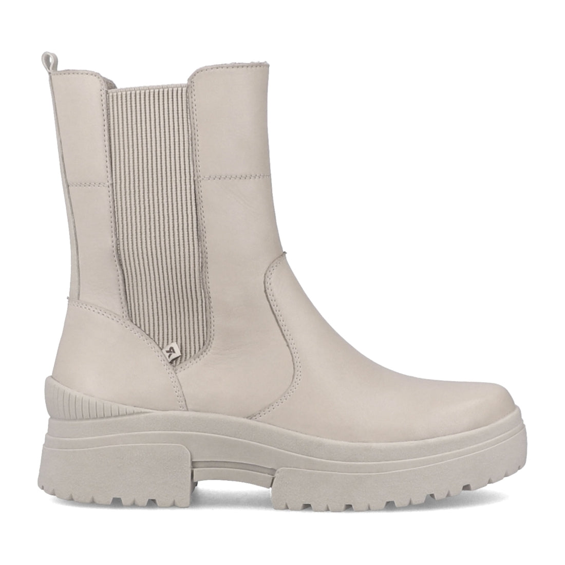 Rieker womens beige casual closed booties | Vilbury London